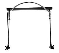 24 - Hole Harmonica Stand, Adjustable Neck Bracket for Harmonica, Lightweight Metal Harmonica Holder with Comfortable Rubber Neck Brace for Wind Instrument Players (24 holes black)