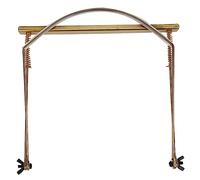 24 - Hole Harmonica Stand, Adjustable Neck Bracket for Harmonica, Lightweight Metal Harmonica Holder with Comfortable Rubber Neck Pad, for Wind Instrument Players (24 holes gold)