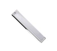 24 Hole Polyphonic Harmonica Professional Performance Type C Key Chromatic Instrument harmonica Professional Instrument(24 C silver)