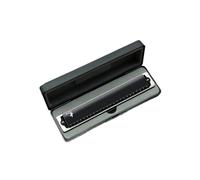 24 Hole Polyphonic Harmonica Suitable For Playing And Practicing In The Key Of B And Other Tones harmonica Professional Instrument(Black,DKey)