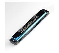 24 Hole Polyphony Harmonica Music Instrument ABS Comb Tremolo Harp With Case Harmonicas for Beginners (Color : 02)