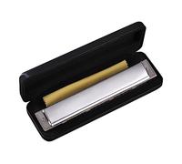 24-Hole Tremolo Harmonica For Key Of C For Beginners And Adults Performance Competition Mouth Organ With Hard For Case 24-Hole Harmonica