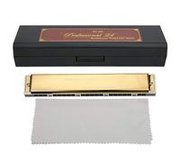 24 Hole Tremolo Harmonica Wind Musical Instrument for Beginner Gift with Good Water Resistance (A#)