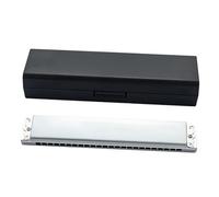 24 Holes Metal Harmonica Professional Musical Instruments Professional Monophonic Harmonica Mouth Harp A-F Tone(A Tone)