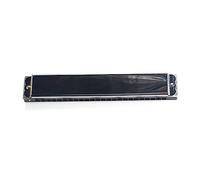 24 Holes Tremolo Harmonica F Tone Silver Harmonica (Color : C)