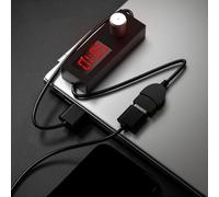 24-Hour Adjustable Countdown Timer Switch with USB Interface, 5V Low-Voltage Power Off Cord for Industrial Control Switches - Black, 7 x 2.7 x 1.6 cm