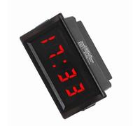 24-Hour DC4.5-30V Car Electronic Clock LED Digital Display for All Vehicles Red, Blue (Red)