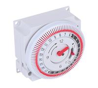 24 Hour Energy Saving Switch -Mechanical Immersion Heater Segment Timer Switch, 16a Indoor In-Wall for Home Appliance, Water Pump, Heating, Cooling, Light, Security & More