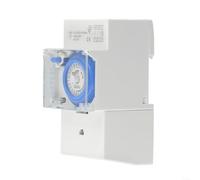 24-Hour Mechanical Timer Switch, 110-230V Time Control Relay for Fish Pond Oxygenation, Motor Timing, DIN Rail Mount