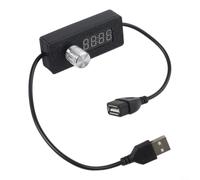 24 Hour Mechanical Timer Switch USB Countdown Cord for Lamp Light Control - Adjustable for dial Segment Timer Socket Black 7x2.7cm
