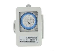 24-Hour Programmable Mechanical Timer Switch AC100-250V 20A with 15-Minute Interval Setting for Water Heater, Lighting, Irrigation, Aquaculture and Office Power Control