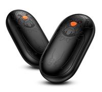24 Hr Heating Hand Warmer Rechargeable 2 Pack | 6000mAh Electric Hand Warmers with 3 Heating Modes, USB Reusable Portable Pocket for Women Men Camping Hunting Golf(Black)