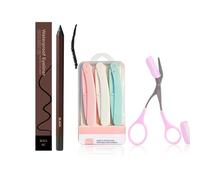 24 HR Waterproof Eyeliner Duo Sharpenable Eye Pencil, Plum Waterproof Eyeliner Duo Sharpenable Eye Pencil (03-Black)