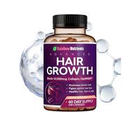 24-in-1 Advanced Hair Growth Vitamins | Biotin 10,000mcg, Collagen, Patented OptiMSM, goMCT, Saw Palmetto | Naturally Regrow Stronger & Healthier Hair