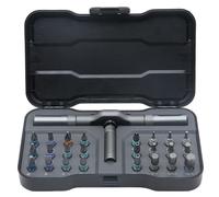 24 in 1 DIY Screwdriver Set Magnetic Compact and Portable Ratchet Screwdriver, 24 in 1 Magnetic Ratcheting Screwdriver Set with Detachable Ratchet Handle Household Precision Repair Tool Kit(1set)