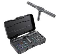 24 in 1 Magnetic Screwdriver Set, DIY Ratchet Mini Screwdriver Set, Removable self-Assembly Precision Screwdriver kit, Magnetic DIY Precision Tool kit for PC Mobile Watch Bicycle