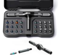 24 in 1 Magnetic Screwdriver Set, DIY Ratchet Screwdriver Set, Multi Bit Magnetic Drive Set with Detachable Ratchet Handle, Repair Tool Kit for Furniture, Bicycle, PC, Stocking Stuffers for Men Women