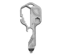 24 in 1 Multi Tool,Portable Stainless Steel Key Shaped Pocket Tool,Key Fob with Bottle Opener,Spanner Key Outdoor Survival Key Universal Tool,Mini Multi Tool Key