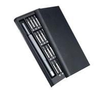 24 in 1 Precision Screwdriver Set Mini Glasses Repairs Kit - 24 Pieces Micro Tool Boxs for Eyeglasses, Watches, Jewellers,Tablet,Laptop,PC,and Household Repairs (Black)