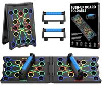 24 in 1 Push Up Board, Foldable Press Up Board Multi-function Home Workout Equipment, Burn Fat Strength Training Equipment for Effectively Exercise the Muscle of the Upper Body