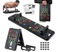 24-In-1 Push Up Board,Portable Pushup Bars for Men, Muscle Max Press Up Boards,Tetachable Gym Home Exercise Board,Multi-function Push-Up Stand,Home Workout Equipment with Resistance Bands (22-1)