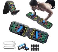 24-In-1 Push Up Board,Portable Pushup Bars for Men, Muscle Max Press Up Boards,Tetachable Gym Home Exercise Board,Multi-function Push-Up Stand,Home Workout Equipment with Resistance Bands
