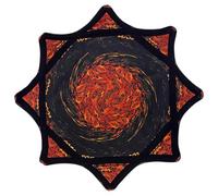 24 in Spinning Dance handkerchief, Beginner Spinning Cloth, Flow Star Spinning Cloth Sided Print Fingertip Rotating Juggling Vibrant Patterns for Party T