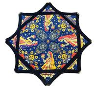 24 in Spinning Dance handkerchief, Beginner Spinning Cloth, Flow Star Spinning Cloth Sided Print Fingertip Rotating Juggling Vibrant Patterns for Party Q