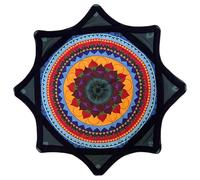 24 in Spinning Dance handkerchief, Beginner Spinning Cloth, Flow Star Spinning Cloth Sided Print Fingertip Rotating Juggling Vibrant Patterns for Party Y