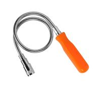 24 inch 2-in-1 Magnetic Grabber Picking Tool 8 lbs- Stereo with LED Light Bending Magnetic Pick-Up Sweeper can be bent in any direction, for difficult-to-reach home sink drains, car keys, bolts