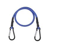 24 Inch Blue Bungee Cord with Aluminum Alloy Hook, Superior Rubber with Heavy Duty Straps Strong Elastic Rope for Multipurpose Outdoor Tent, Cargo, Bike, Luggage Rack, Camping, Transporting, Storage