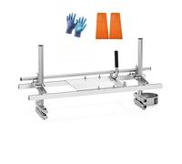 24-inch Chainsaw Table for Oil saws, Dedicated Cutting Table for Gasoline saws and Loggers, Woodworking Cutting Auxiliary Support Stand (Silvery,24-inch)