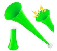 24 Inch Collapsible Stadium Horn, Vuvuzela Plastic Blow Cheering Horn, Collapsible Plastic Trumpet noise makers Horn for Sporting Event，Football Soccer Games, School Party Supply(Green)