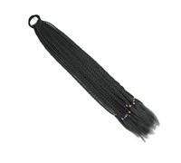 24 inch Colored Hair Extensions, Braided Ponytail Extension,Braids Wigs with Rubber Bands Synthetic Hairpieces(A23)