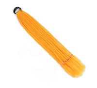 24 inch Colored Hair Extensions, Braided Ponytail Extension,Braids Wigs with Rubber Bands Synthetic Hairpieces(A20)