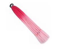 24 inch Colored Hair Extensions, Braided Ponytail Extension,Braids Wigs with Rubber Bands Synthetic Hairpieces(B40)