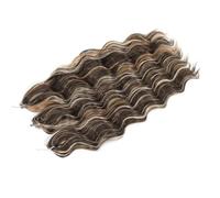 24 Inch Curly Braiding Hair,3Pcs Ocean Wave Crochet Long Synthetic Loose Deep Wavy Twist Hairs for Boho Braids(24J)