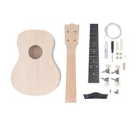 24 Inch DIY Ukulele Kit with Mahogany Fingerboard, Handmade Concert Ukulele Kit for Kids, Ideal Instrument Building Experience,Ukulele