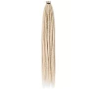 24 Inch Dreadlock Extensions 0.6 cm Width Soft Synthetic Crochet Dreads 20 Strands Handmade Braiding Hair for Women Men Easy Installation and Removal(Blonde)