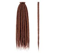 24 Inch Dreadlock Extensions 40 Strands Crochet Braiding Hair 0.6 cm Width Soft Synthetic Wigs for Women Easy Installation and Removal(30#)