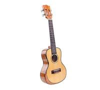 24-inch Glossy Ukulele Spruce Veneer Body Color Shell Edge Maple Arm Rest Ukulele Instrument Ukelele for Beginner