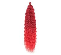 24 Inch Hair Extension,Wave Twist Crochet Hair Synthetic Sleek Wrap Around Braid Ponytail Extension Long Hair Accessories for Women