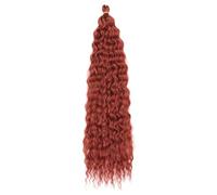 24 Inch Hair Extension,Wave Twist Crochet Hair Synthetic Sleek Wrap Around Braid Ponytail Extension Long Hair Accessories for Women