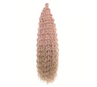 24 Inch Hair Extension,Wave Twist Crochet Hair Synthetic Sleek Wrap Around Braid Ponytail Extension Long Hair Accessories for Women