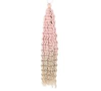 24 Inch Hair Extension,Wave Twist Crochet Hair Synthetic Sleek Wrap Around Braid Ponytail Extension Long Hair Accessories for Women