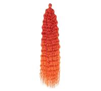 24 Inch Hair Extension,Wave Twist Crochet Hair Synthetic Sleek Wrap Around Braid Ponytail Extension Long Hair Accessories for Women