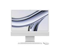 24-Inch iMac with Retina 4.5K Display: Apple M3 Chip with 8-Core CPU & 10-Core GPU, 256GB SSD - Silver Clear