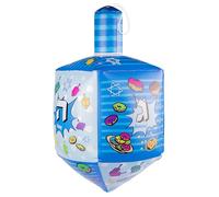 24 Inch Inflatable Dreidel - Large Blue Inflatable Hanukkah Dreidel - Inflatable Hanukkah Decorations Outdoor