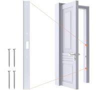 24 inch Internal Door Jamb Repair Kit for Interior Doors, Reinforcement Plate for Interior Door, Fits Any Interior Door Frame (White)