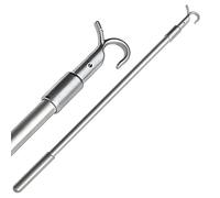 24 Inch Loft Hatch Pole, Telescopic Loft Ladder Pole With Hook for Easy Access, Adjustable for Opening High Hatches, Durable Loft Hatch Reach Tool